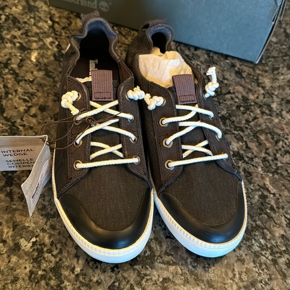 Timberland Newport bay canvas skateboard shoes NIB 7.5 - Picture 2 of 8